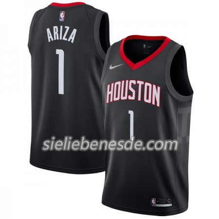 Herren NBA Houston Rockets Trikot Trevor Ariza 1 Nike 2017-18 Schwarz Swingman